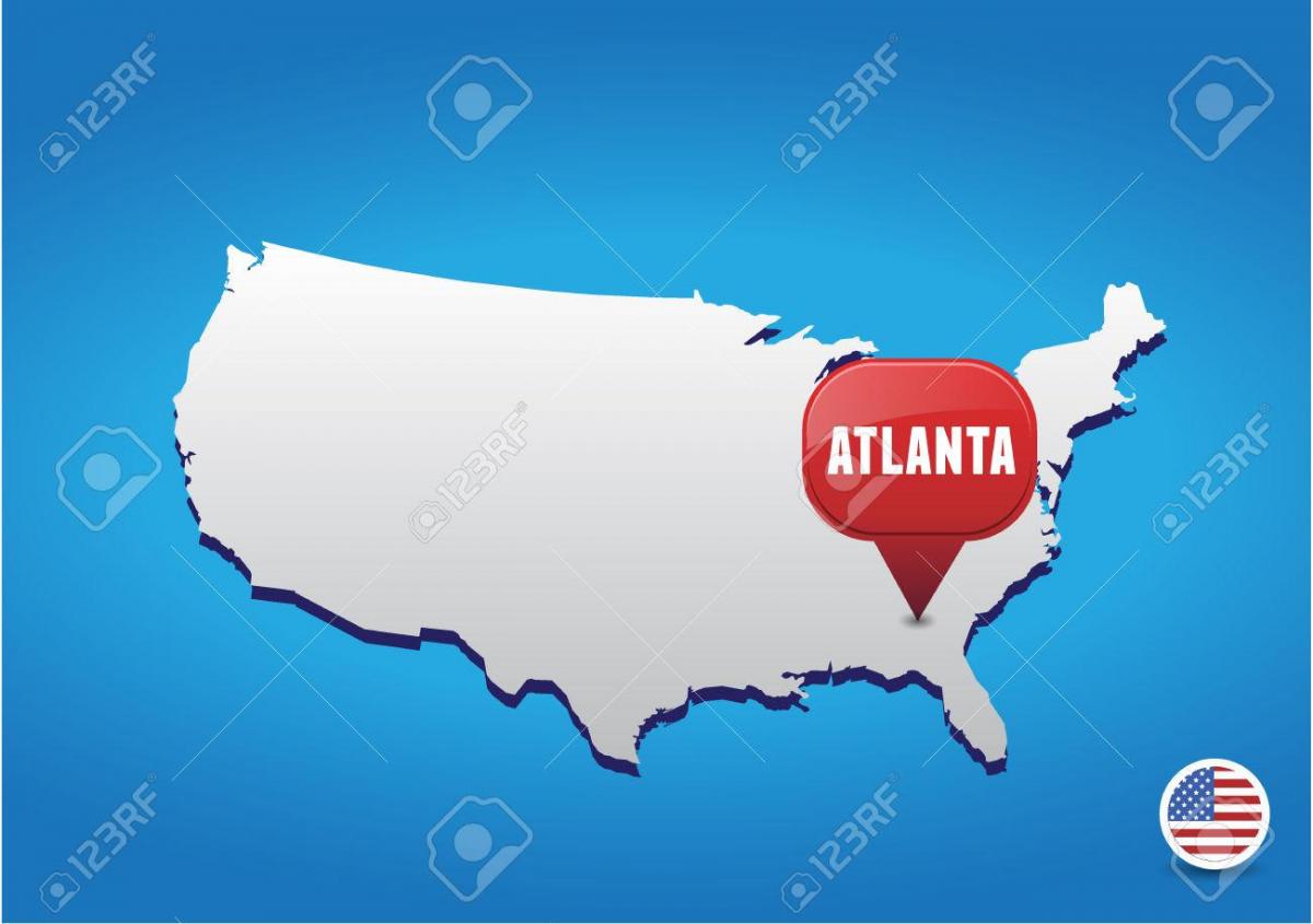 ABD haritası Atlanta