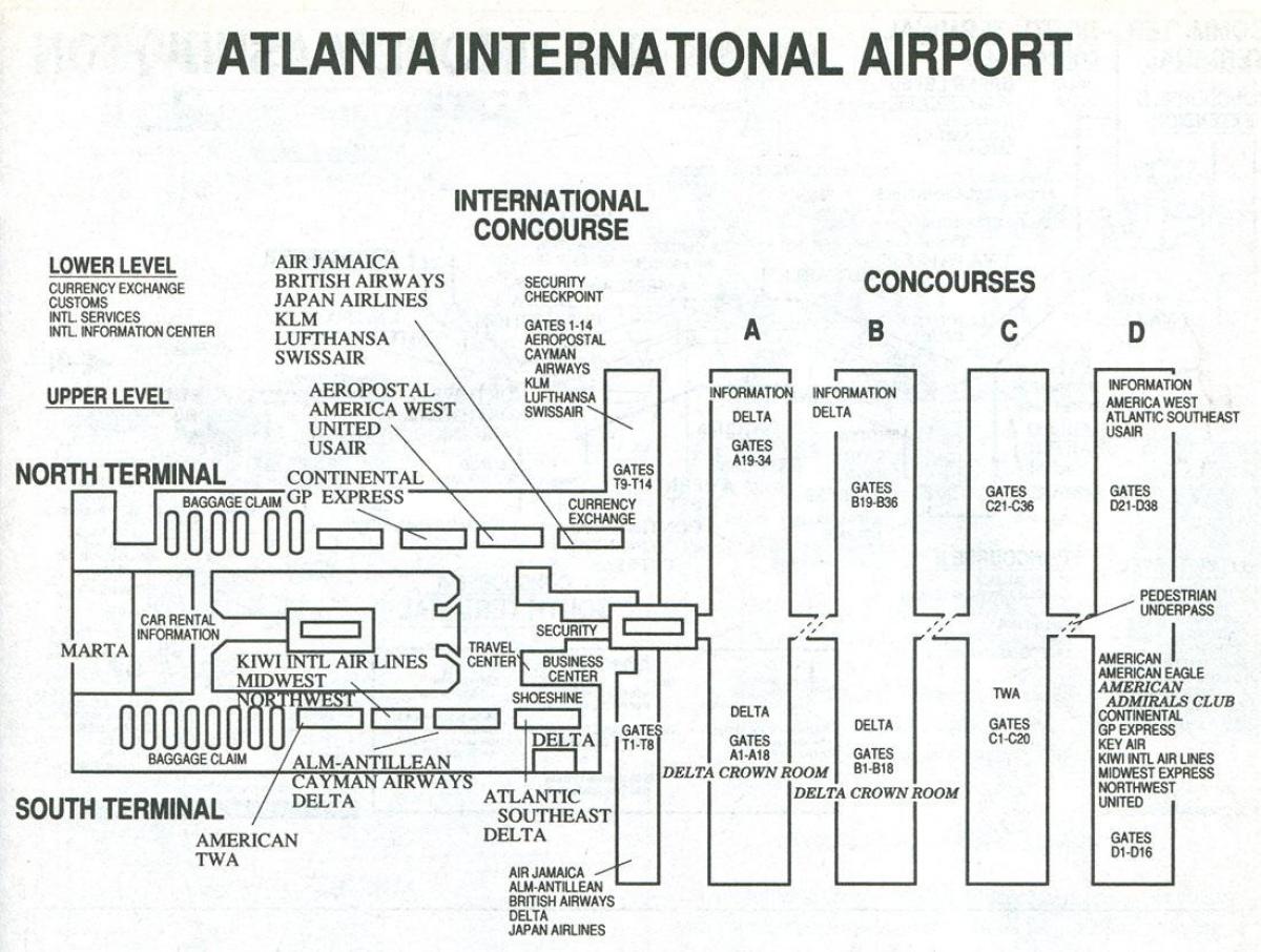 atl Havalimanı harita