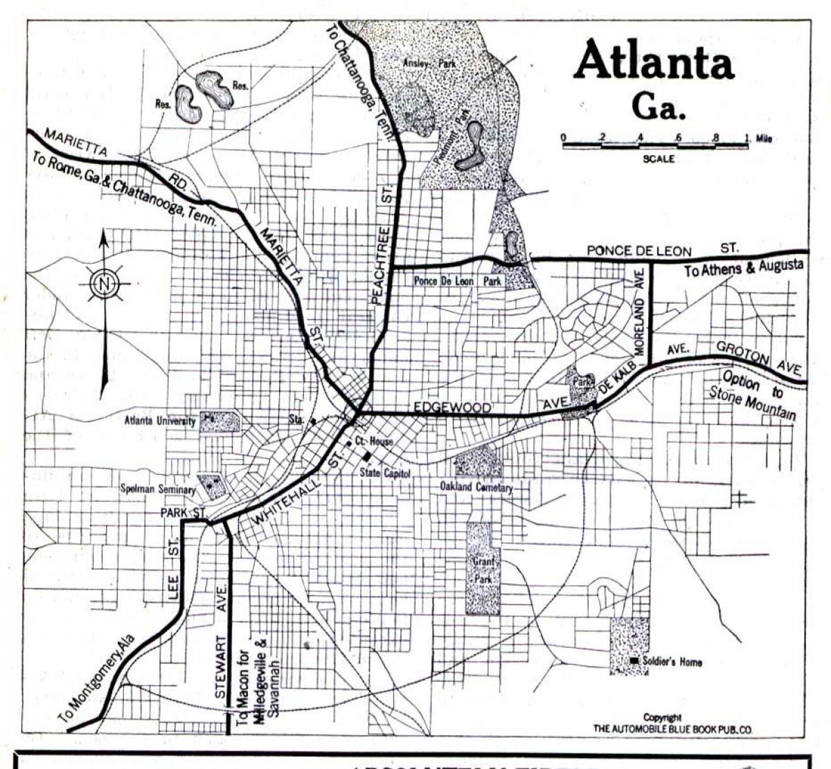Atlanta Georgia haritası