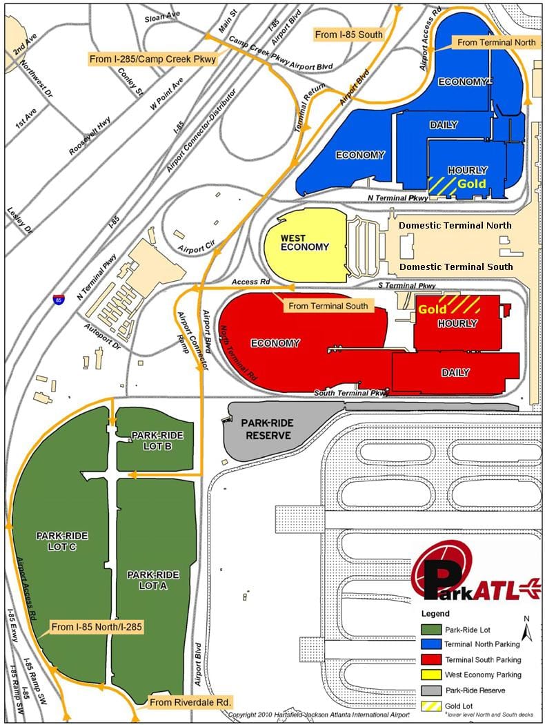 Atlanta Hartsfield havaalanı Park göster
