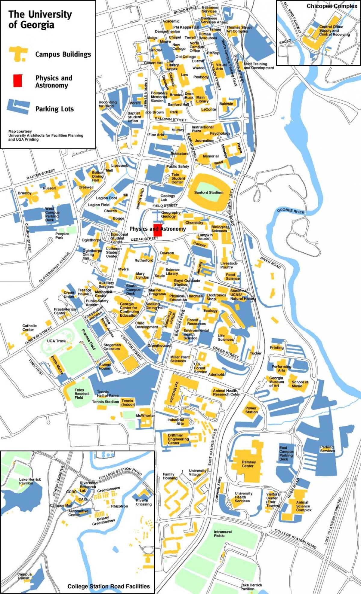 Georgia Üniversitesi Harita