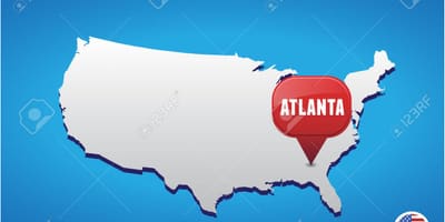 ABD haritası Atlanta