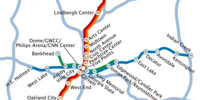 Metro Atlanta haritası
