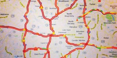 Atlanta trafik harita