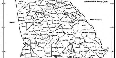 Georgia Eyalet harita