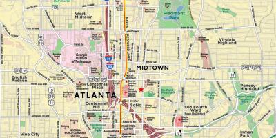 Midtown Atlanta haritası