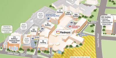 Piedmont Hastanesi harita