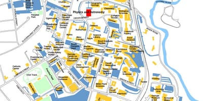 Georgia Üniversitesi Harita